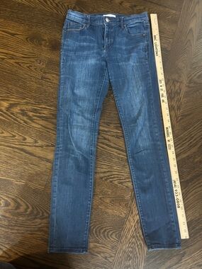 Dark Blue Women's modern Skinny Jeans Loft 2/26 stretch Ann Taylor